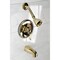 Kingston Brass Tub and Shower Faucet, 3, Wall Mount, Polished Brass KB8632DFL - alternate 6